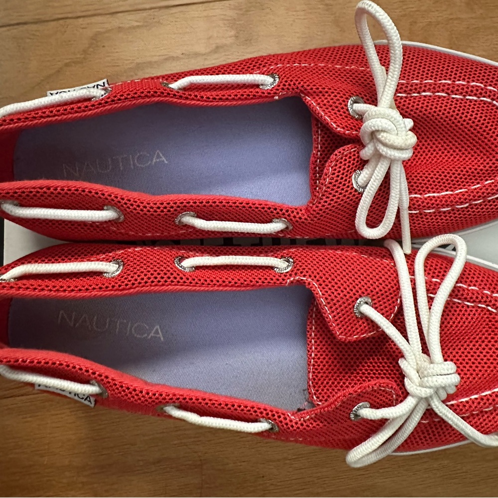 Nautica Red Canvas Shoes